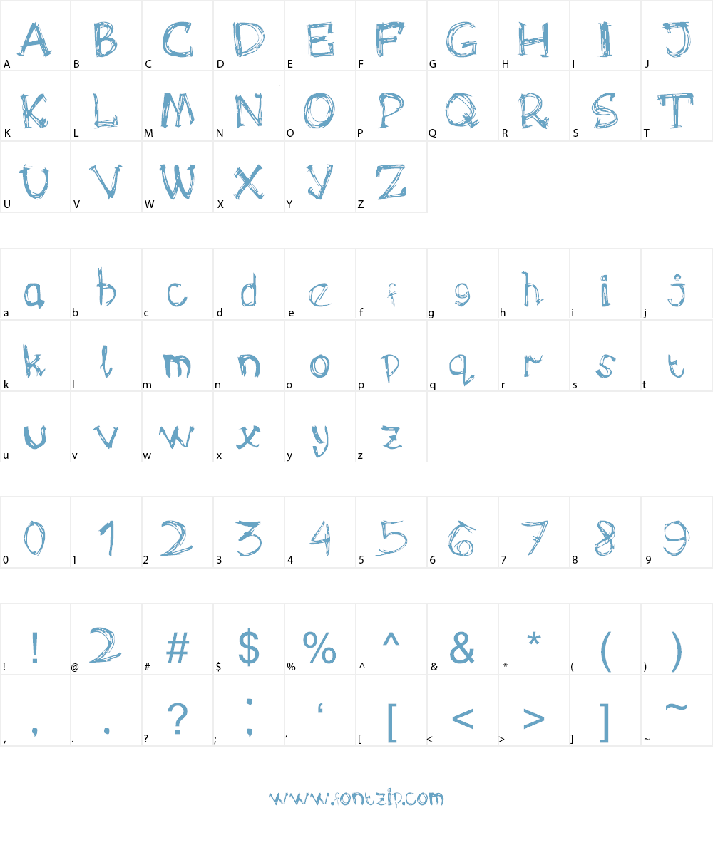 OMONG KOSONG Font Character